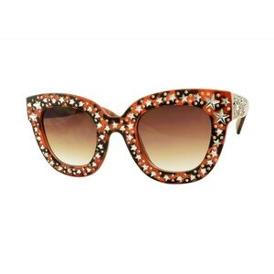 Star embossed Tortoise Glasses